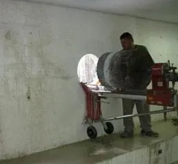 Perfuração com Coroas Diamantadas