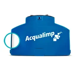 Caixa D'Água Água Protegida 1.500 l Azul Acqualimp