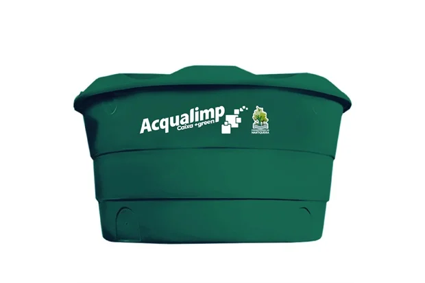 Caixa Dágua Em Polietileno +Green 310 Litros Verde Acqualimp