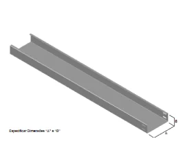 Eletrocalha Lisa com Virola