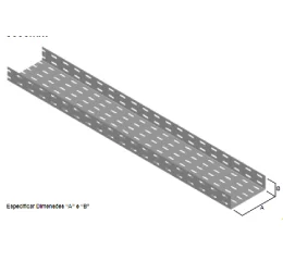 Eletrocalha Perfurada sem Virola