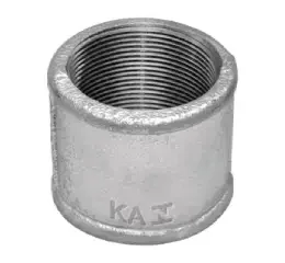 Conexão Luva de Ferro Galvanizado com União de Bronze 1/2" Remadi