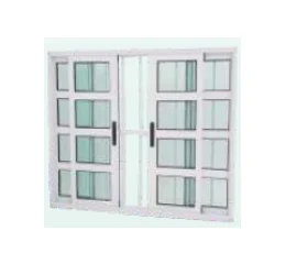 Vitrô Travessa com 2 Folhas e Grade