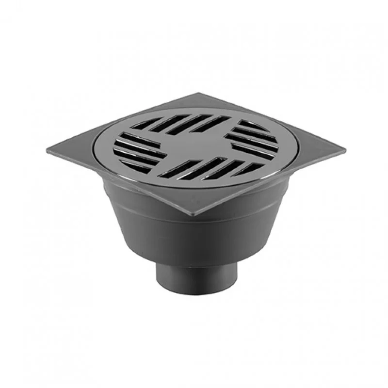 Ralo Sifonado Quadrado com Grelha Cromado 10,5 cm Astra