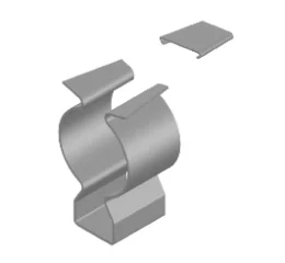 Abraçadeira "D" com Cunha Cônica