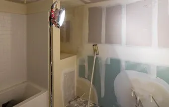 Drywall também pode ser instalado em áreas molhadas