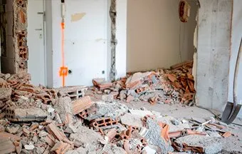 Entulho incorporado em edificações