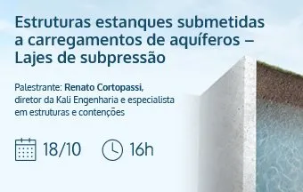 Consultor apresenta soluções técnicas para subsolos estanques