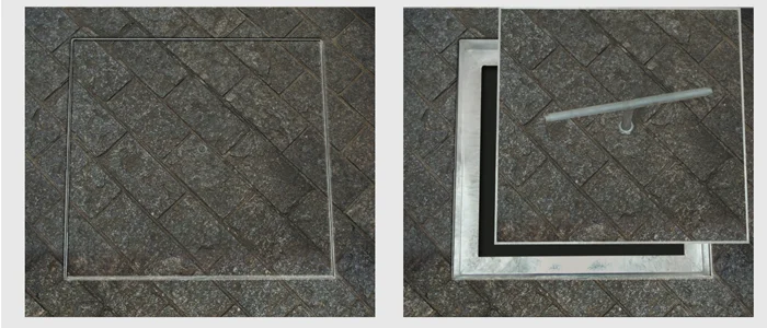 Tampas para caixa de inspeção bonitas e funcionais (Foto: Divulgação/Geotampas) 