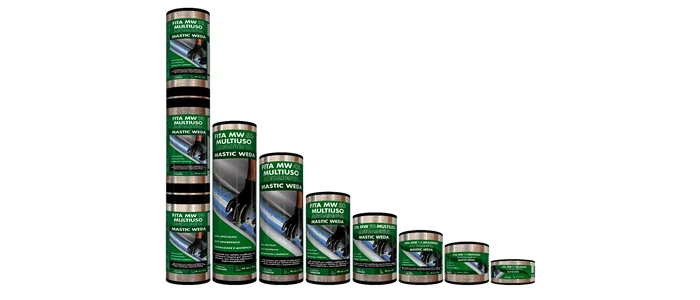 A Fita MW Multiuso possui alta resistência aos raios solares, ao destacamento e às intempéries 
