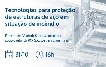 Palestra mostra como proteger estruturas de aço contra incêndios