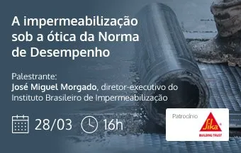 Palestra aborda Norma de Desempenho aplicada à impermeabilização 
