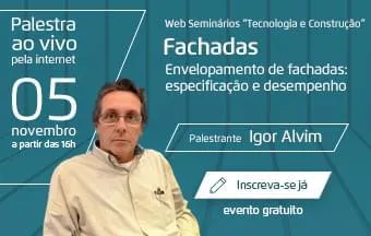 Envelopamento de fachadas é tema do próximo Web Seminário