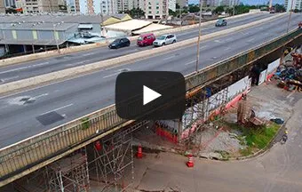 Viaduto Mofarrej passa por obra de recuperação estrutural