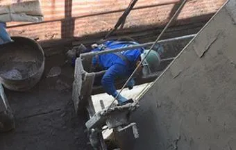 Argamassa projetada em silo aumentou a produtividade no Jardim das Perdizes