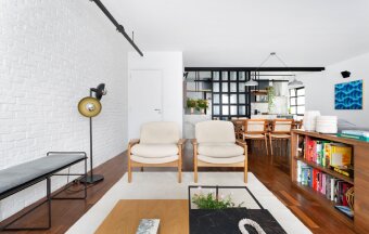 Perfil jovem dos moradores dá o tom na reforma deste apartamento 