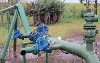 Válvulas de retenção de fluídos controla sistema de bombeamento de agroindústria