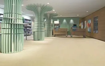 100% natural, linóleo alia resistência e fácil manutenção