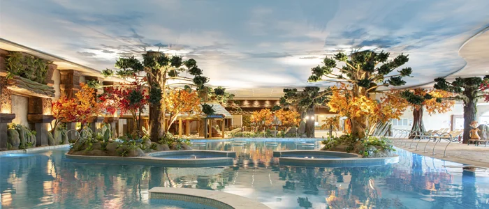 Uma fonte de água doce abastece o Parque de Águas Termais Acquamotion (Foto: Divulgação/Marilucy)