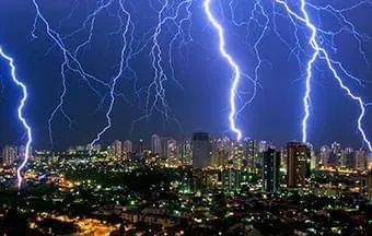 Para-raios geram economia e salvam vidas