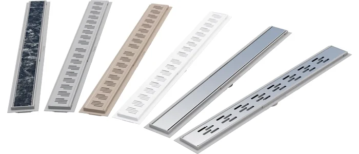 O Ralo Linear Modular Premium possui quatro modelos de grelhas (Foto: Divulgação/Tecnoperfil)