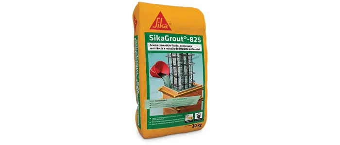 SikaGrout®-825 está disponível em sacos de 20 kg (Foto: Divulgação/Sika Brasil) 