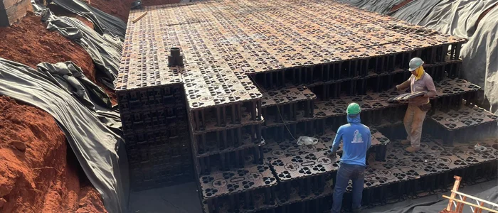 AquaCell é feito 100% com polipropileno reciclado e reciclável (Foto: Divulgação/Amanco Wavin)